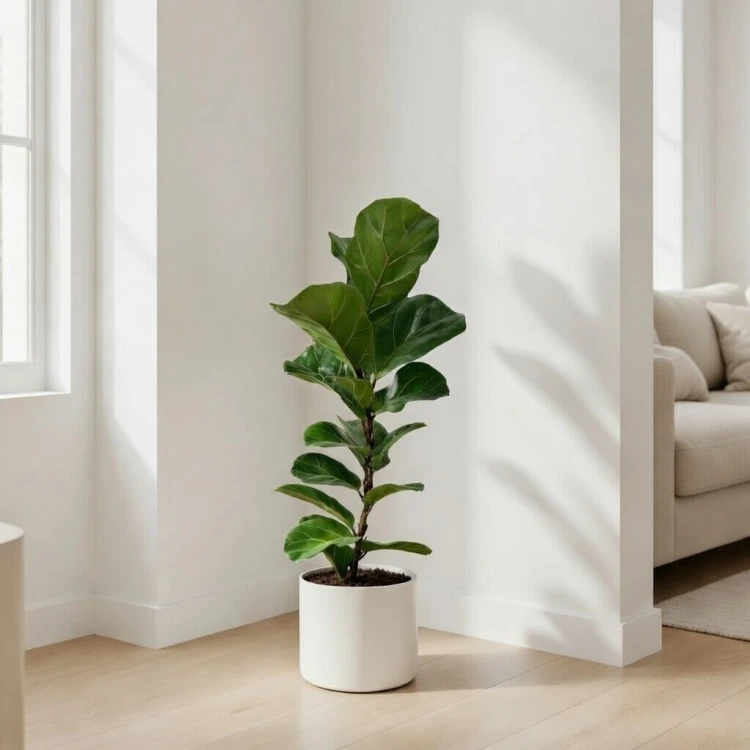 Ficus Lyrata Bambino Fikus Dębolistny Figowiec P17 #4