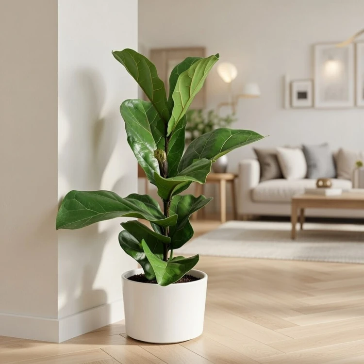 Ficus Lyrata Bambino Fikus Dębolistny Figowiec P12 #4