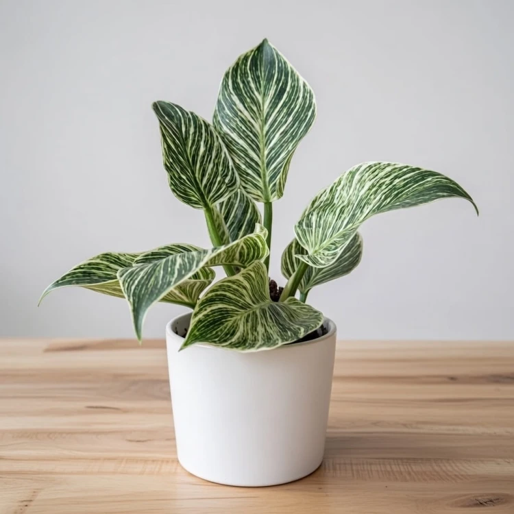 Philodendron Birkin White Measure Filodendron P12 #4