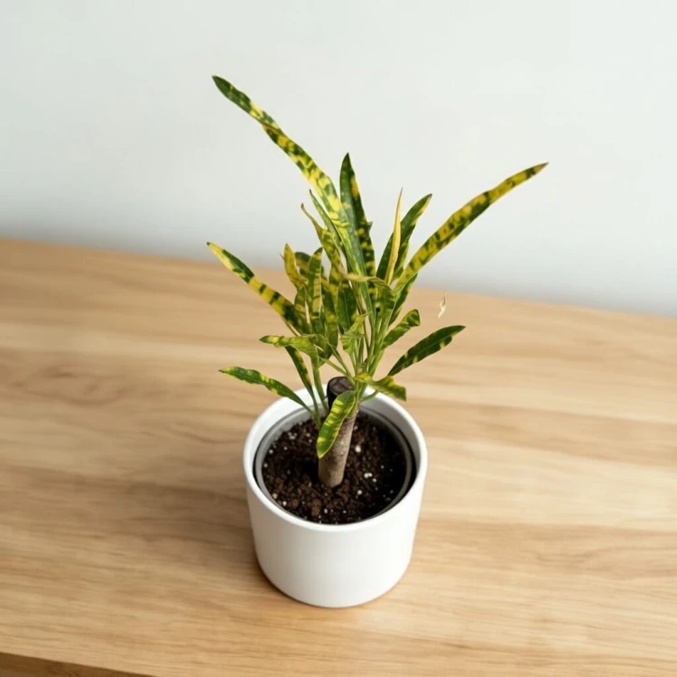 Kroton Codiaeum variegatum Pictum Trójkrzyn P6