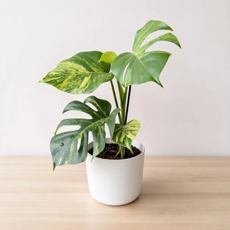 Monstera deliciosa Variegata Aurea Dziurawa P17