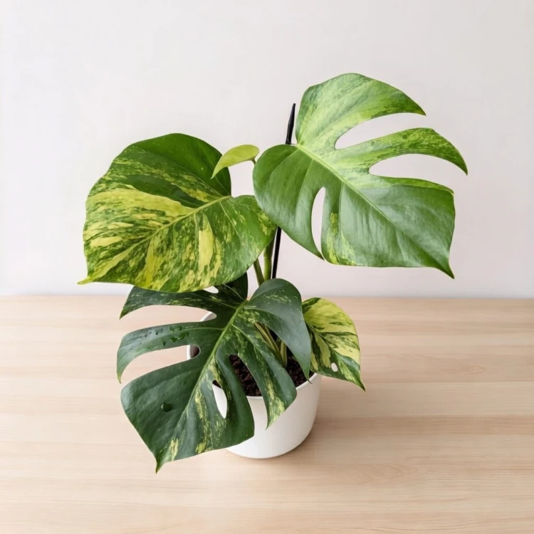 Monstera deliciosa Variegata Aurea Dziurawa P17