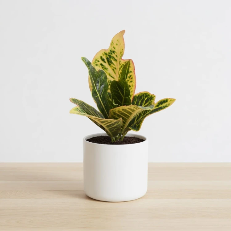 Kroton Excellent  Codiaeum variegatum Trójskrzyn pstry P9