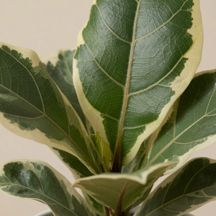 Ficus lyrata Variegata Fikus Figowiec Dębolistny P9