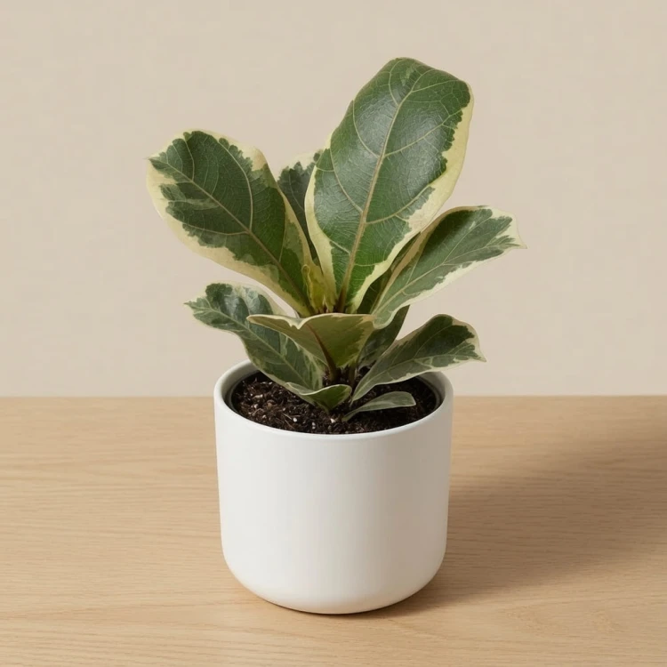 Ficus lyrata Variegata Fikus Figowiec Dębolistny P9