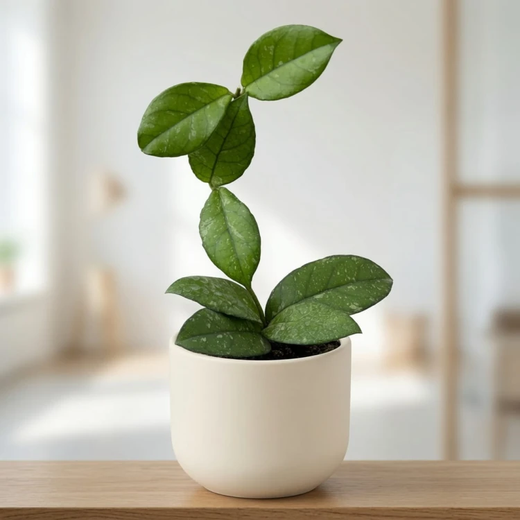 Hoya crassipetiolata Splash Hoja P9