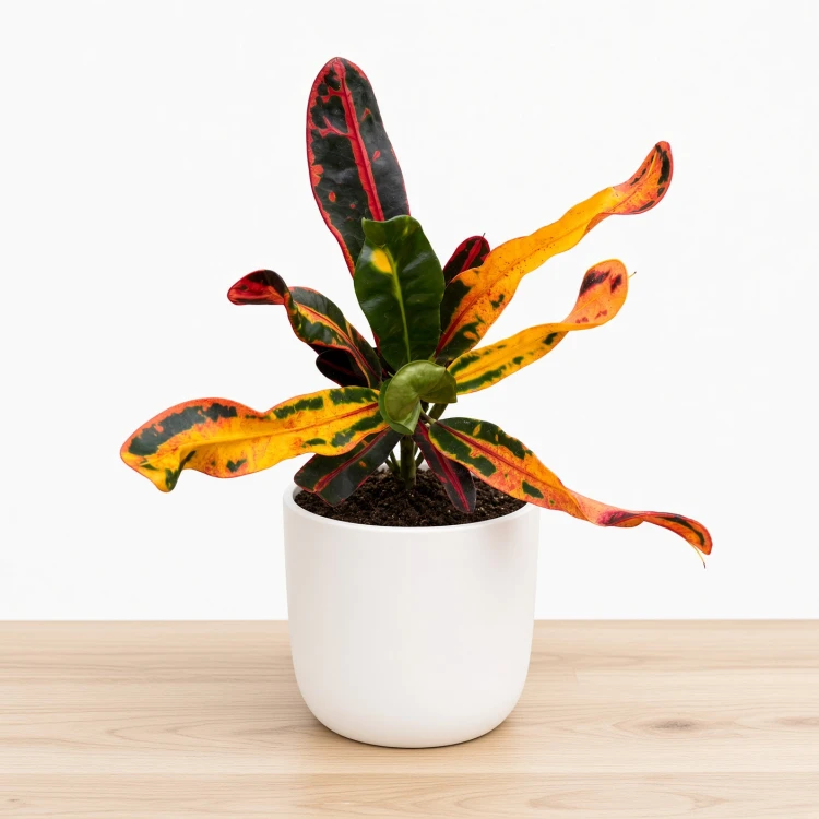 Kroton Mammi Codiaeum variegatum Trójskrzyn P9