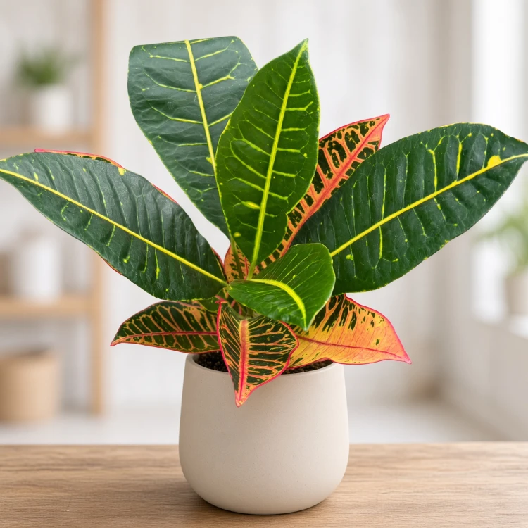 Kroton Petra Codiaeum variegatum Trójskrzyn P11